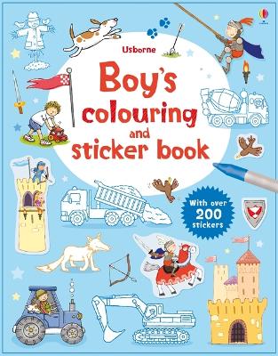 Cover of Boy's colouring and sticker book