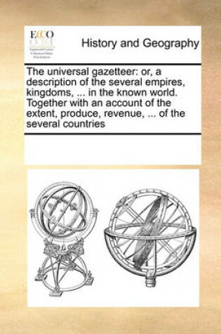 Cover of The universal gazetteer