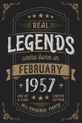 Book cover for Real Legendes were born in February 1957