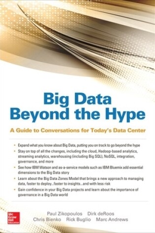 Cover of Big Data Beyond the Hype: A Guide to Conversations for Today’s Data Center