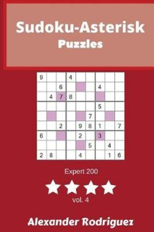 Cover of Sudoku-Asterisk Puzzles - Expert 200 vol. 4