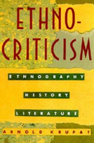 Cover of Ethnocriticism