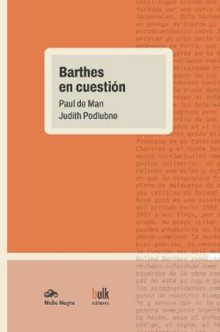 Cover of Barthes en cuestion