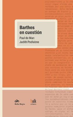 Book cover for Barthes en cuestion