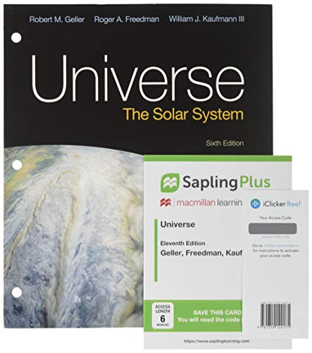 Book cover for Loose-Leaf Version for Universe: The Solar System 6e & Saplingplus for Freedman's Universe 11E (Six-Months Access) & Iclicker Reef Polling (Six-Months Access; Standalone)