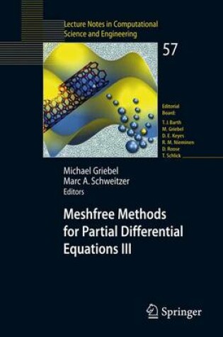 Cover of Meshfree Methods for Partial Differential Equations III