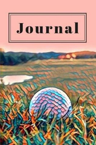 Cover of Pink Pastel Golfer's Gift Journal for Daily Thoughts Notebook Cute Diary for Outdoor People