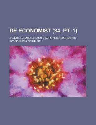 Book cover for de Economist (34, PT. 1 )