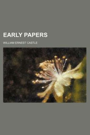 Cover of Early Papers