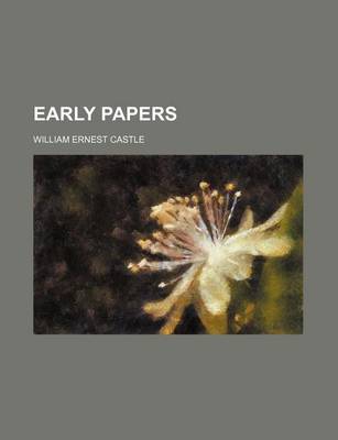 Book cover for Early Papers