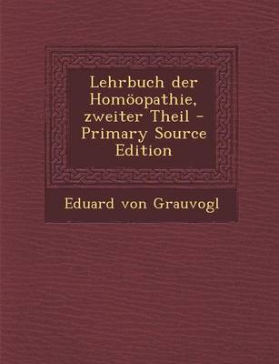 Book cover for Lehrbuch Der Homoopathie, Zweiter Theil