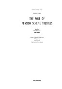 Cover of Role of Pension Scheme Trustees