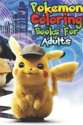 Cover of pokemon coloring books for adults