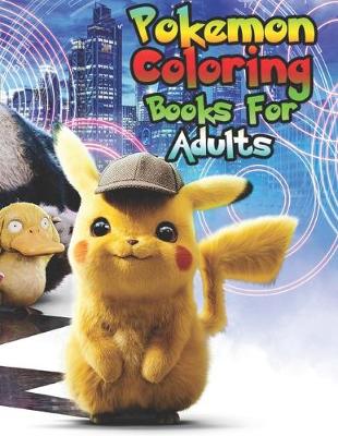 Book cover for pokemon coloring books for adults