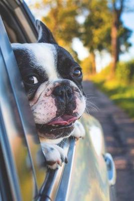 Book cover for Boston Terrier on a Road Trip Journal