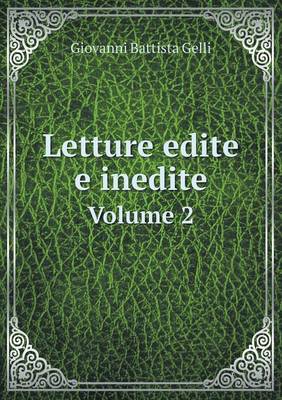 Book cover for Letture edite e inedite Volume 2