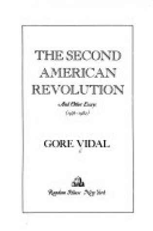 Cover of Second Amer Revolution