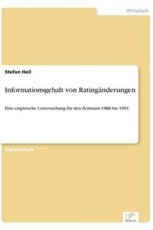 Cover of Informationsgehalt von Ratingänderungen