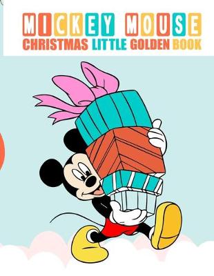 Book cover for mickey mouse christmas little golden book