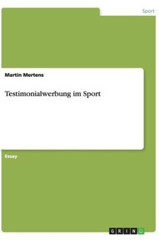 Cover of Testimonialwerbung im Sport