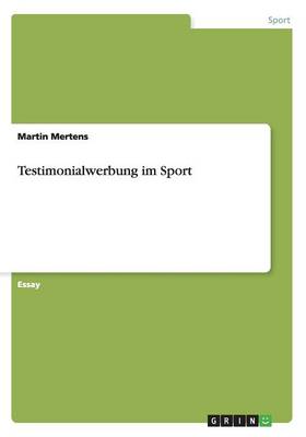 Book cover for Testimonialwerbung im Sport