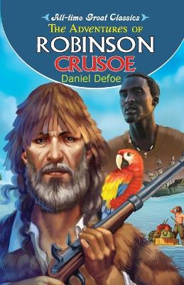 Book cover for The Adventures of Robinson Crusoe