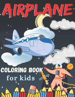 Book cover for Airplane coloring book for kids