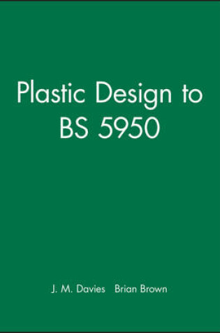 Cover of Plastic Design to BS 5950