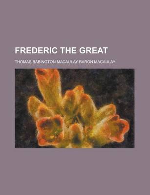 Book cover for Frederic the Great