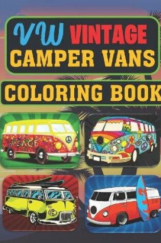 Cover of VW's Vintage camper vans Coloring Book