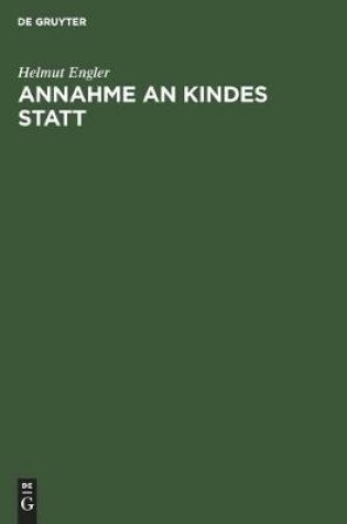 Cover of Annahme an Kindes Statt