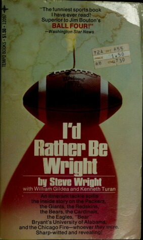 Book cover for I'd Rather Be Wright