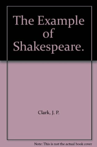 Cover of The Example of Shakespeare