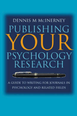 Cover of Publishing Your Psychology Research