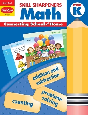 Book cover for Skill Sharpeners: Math, Prek Workbook
