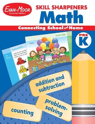 Book cover for Skill Sharpeners: Math, Prek Workbook