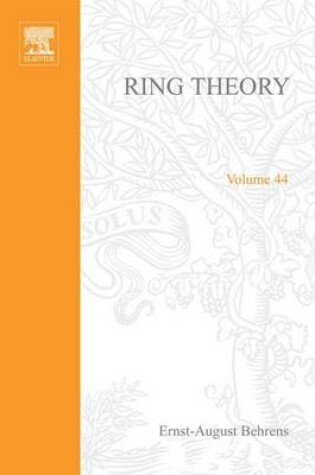 Cover of Ring Theory