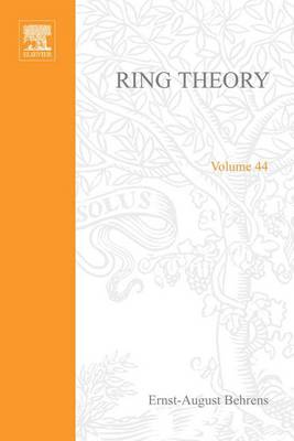 Book cover for Ring Theory