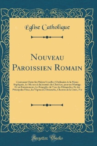 Cover of Nouveau Paroissien Romain