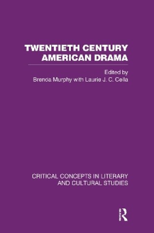 Cover of Twentieth Century American Drama V1