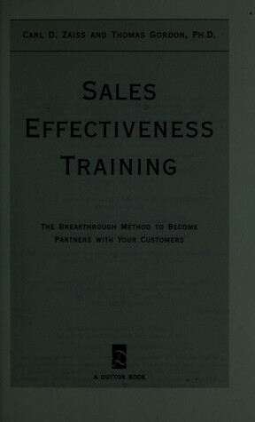 Book cover for Sales Effectiveness Training