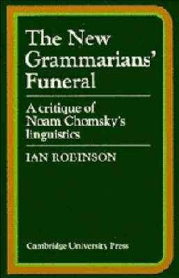 Book cover for The New Grammarians' Funeral
