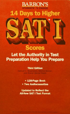 Book cover for Barron's 14 Days to Higher Sat I Scores