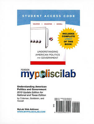 Book cover for MyLab Political Science with Pearson eText -- Standalone Access Card -- for Understanding American Politics and Government, 2010 Update Edition (all versions)