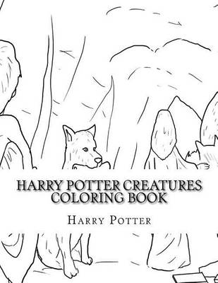 Book cover for Harry Potter Creatures Coloring Book