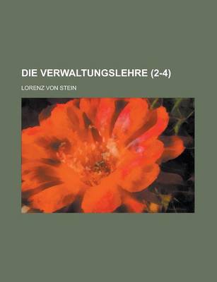 Book cover for Die Verwaltungslehre (2-4)