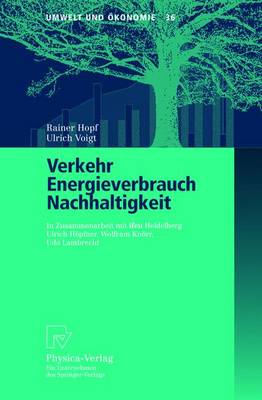 Cover of Verkehr, Energieverbrauch, Nachhaltigkeit