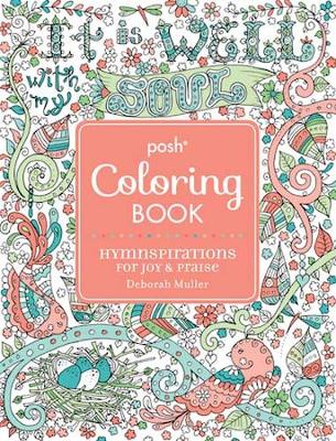 Book cover for Posh Adult Coloring Book: Hymnspirations for Joy & Praise