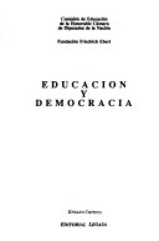 Cover of Educacion y Democracia