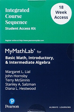 Cover of Basic Math, Introductory and Intermediate Algebra - 18 Week Standalone Access Card